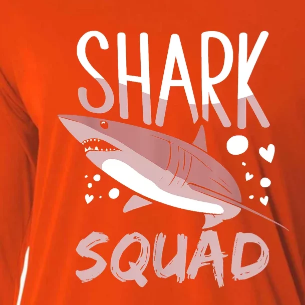 Shark Squad Cute Sharks Lover Fan Cooling Performance Long Sleeve Crew