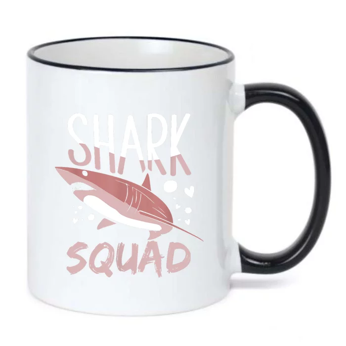 Shark Squad Cute Sharks Lover Fan Black Color Changing Mug