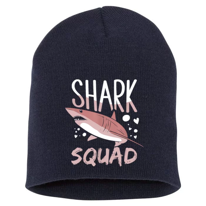 Shark Squad Cute Sharks Lover Fan Short Acrylic Beanie