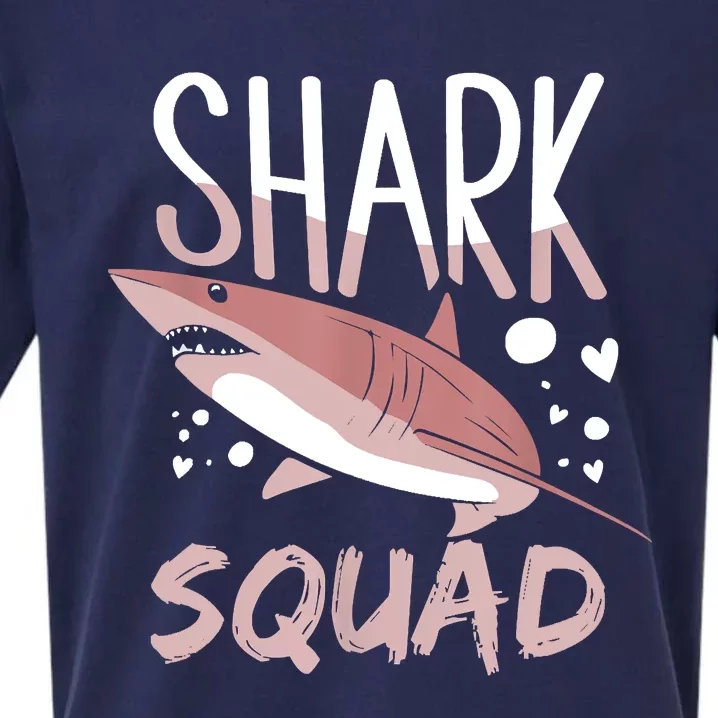 Shark Squad Cute Sharks Lover Fan Sueded Cloud Jersey T-Shirt