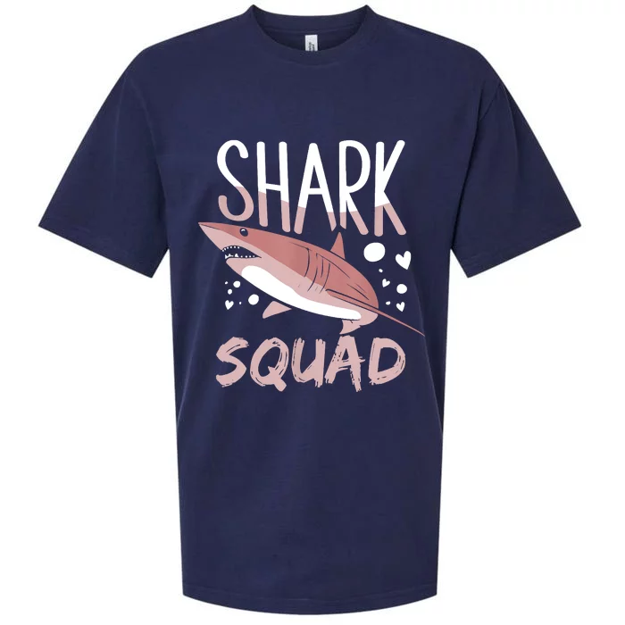 Shark Squad Cute Sharks Lover Fan Sueded Cloud Jersey T-Shirt