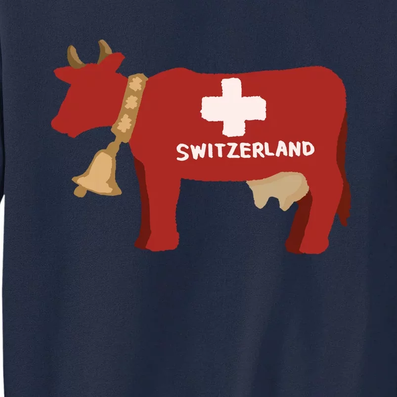 Switzerland Swiss Cow Tall Sweatshirt