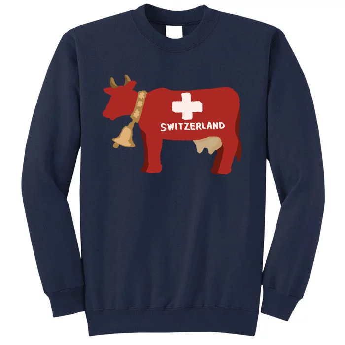 Switzerland Swiss Cow Tall Sweatshirt