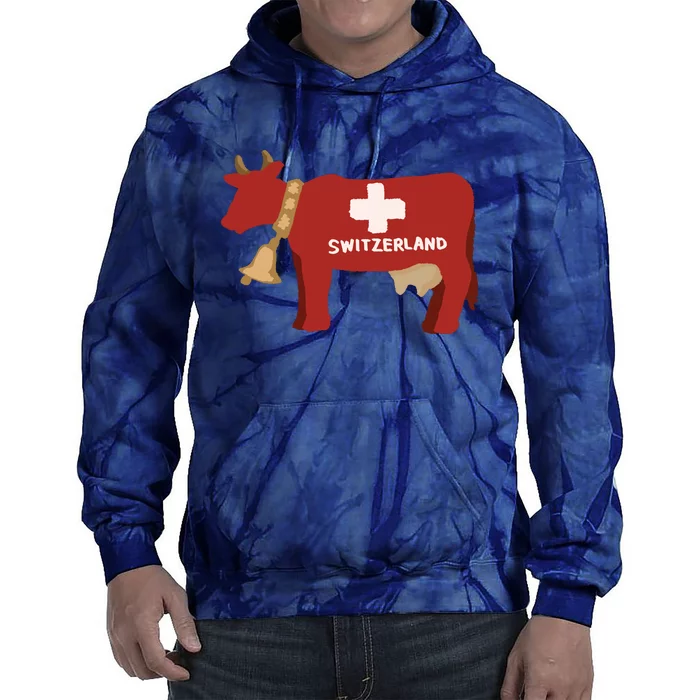 Switzerland Swiss Cow Tie Dye Hoodie