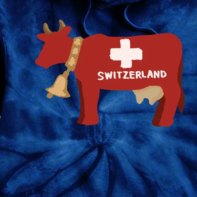 Switzerland Swiss Cow Tie Dye Hoodie