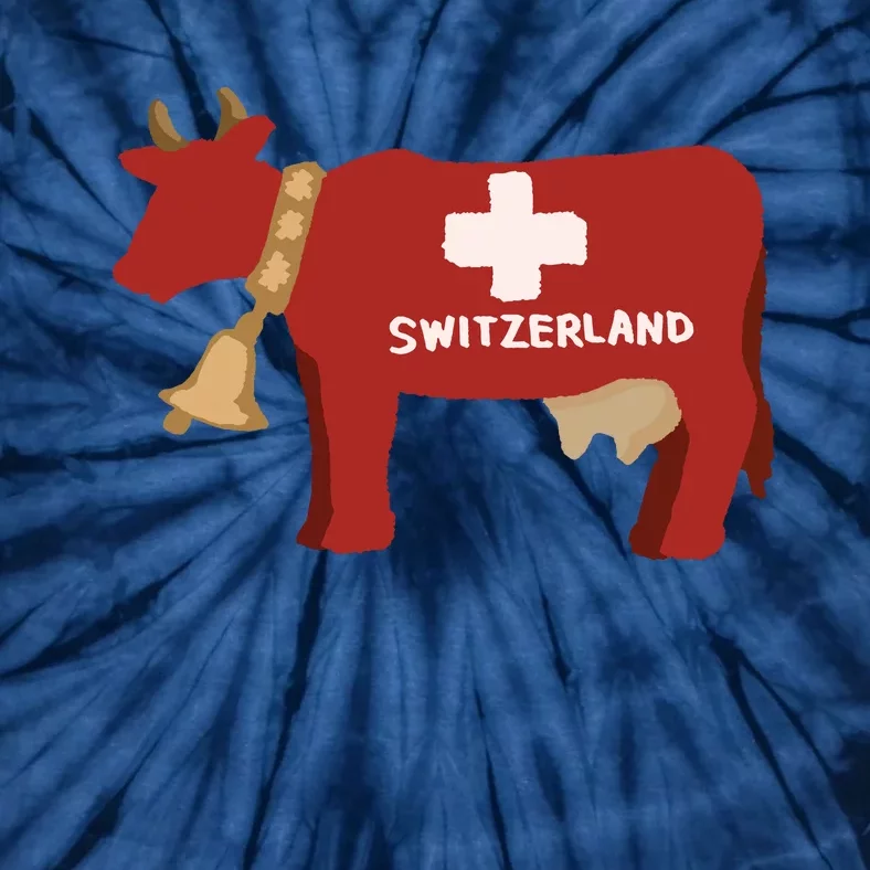 Switzerland Swiss Cow Tie-Dye T-Shirt