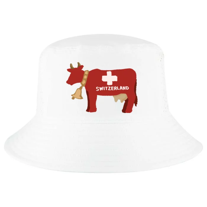 Switzerland Swiss Cow Cool Comfort Performance Bucket Hat