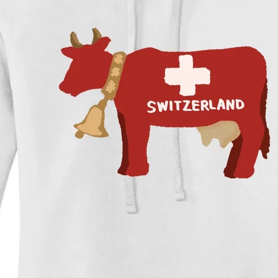 Switzerland Swiss Cow Women's Pullover Hoodie