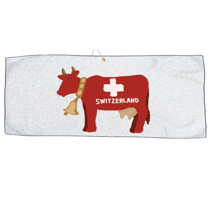 Switzerland Swiss Cow Large Microfiber Waffle Golf Towel