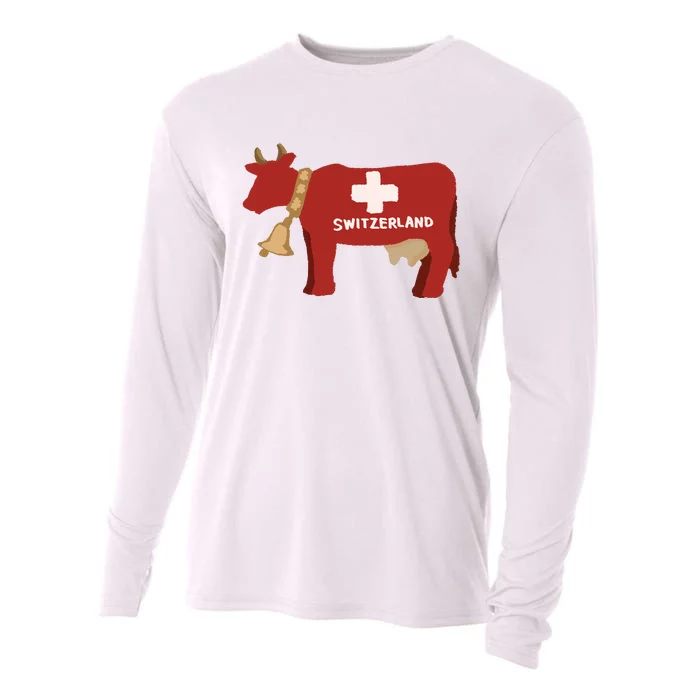 Switzerland Swiss Cow Cooling Performance Long Sleeve Crew