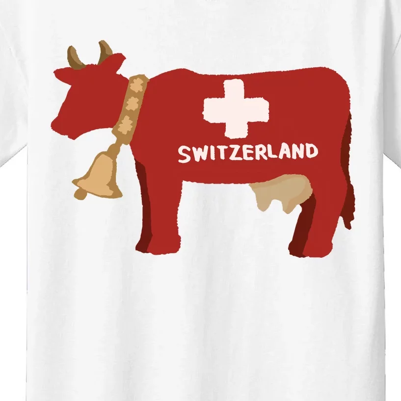 Switzerland Swiss Cow Kids T-Shirt