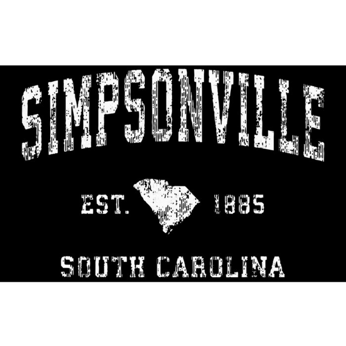 Simpsonville South Carolina Sc Vintage Athletic Sports Bumper Sticker