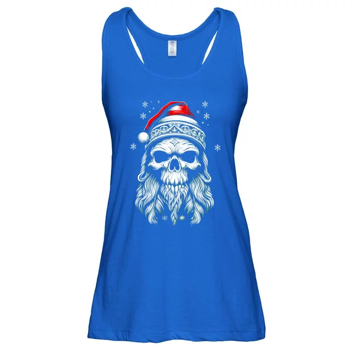 Skull/Skeleton Santa Claus Goth Horror Rock Metal Christmas Great Gift Ladies Essential Flowy Tank