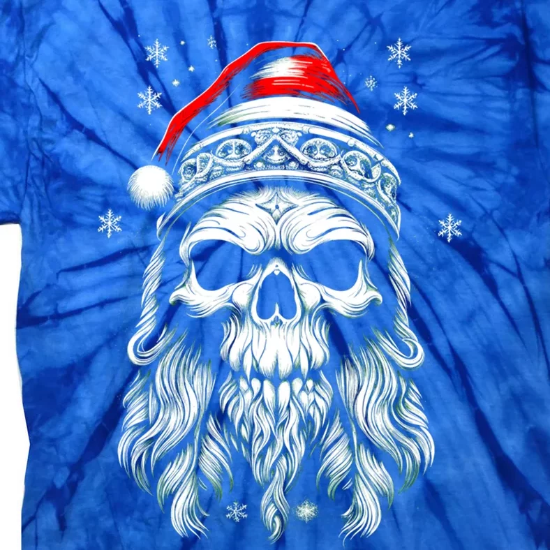 Skull/Skeleton Santa Claus Goth Horror Rock Metal Christmas Great Gift Tie-Dye T-Shirt