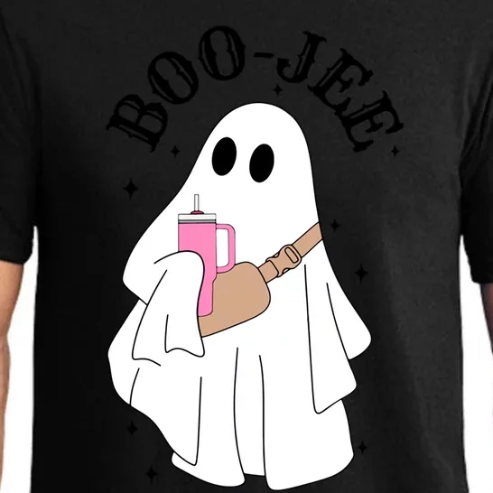 Spooky Season Cute Ghost Halloween Costume Boujee Boojee Meaningful Gift Pajama Set