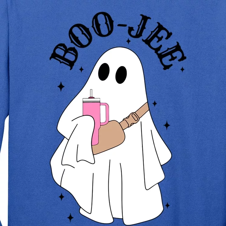 Spooky Season Cute Ghost Halloween Costume Boujee Boojee Meaningful Gift Tall Long Sleeve T-Shirt