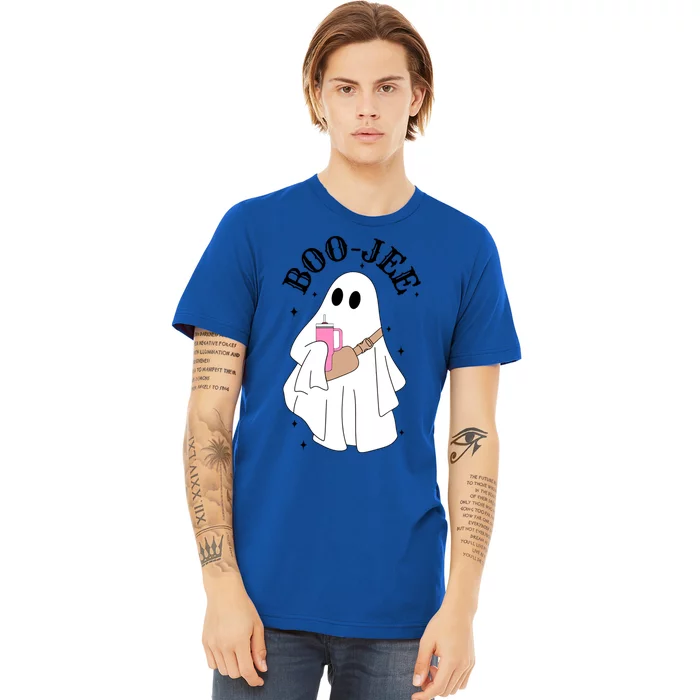 Spooky Season Cute Ghost Halloween Costume Boujee Boojee Meaningful Gift Premium T-Shirt