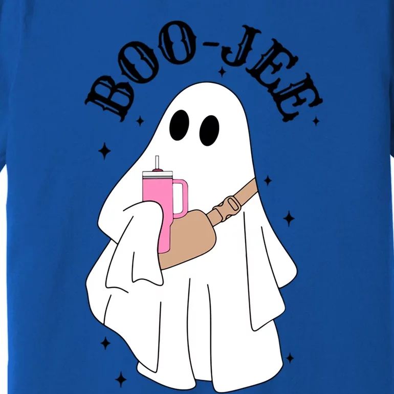 Spooky Season Cute Ghost Halloween Costume Boujee Boojee Meaningful Gift Premium T-Shirt