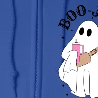 Spooky Season Cute Ghost Halloween Costume Boujee Boojee Meaningful Gift Full Zip Hoodie