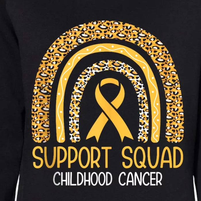 Support Squad Childhood Cancer Womens California Wash Sweatshirt