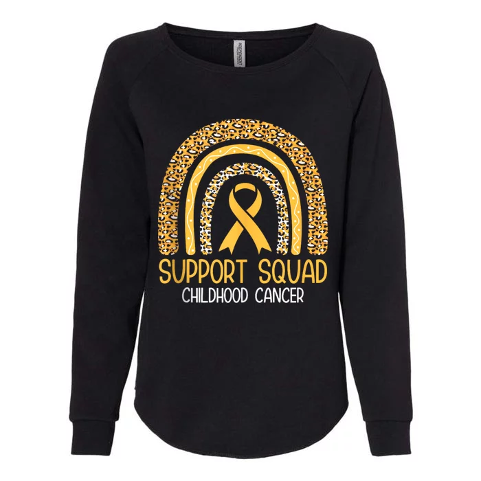 Support Squad Childhood Cancer Womens California Wash Sweatshirt