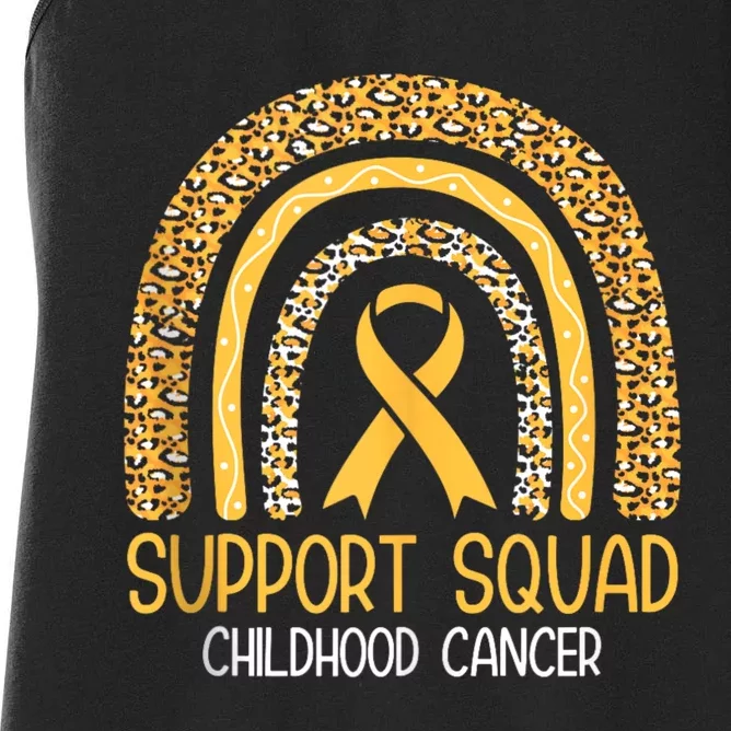 Support Squad Childhood Cancer Women's Racerback Tank