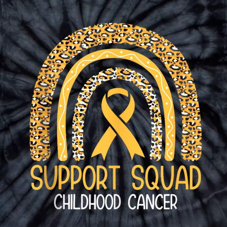 Support Squad Childhood Cancer Tie-Dye T-Shirt