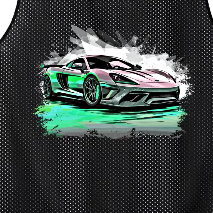 Supercar Sports Car Exotic Concept Art Hypercar Graphic Meaningful Gift Mesh Reversible Basketball Jersey Tank