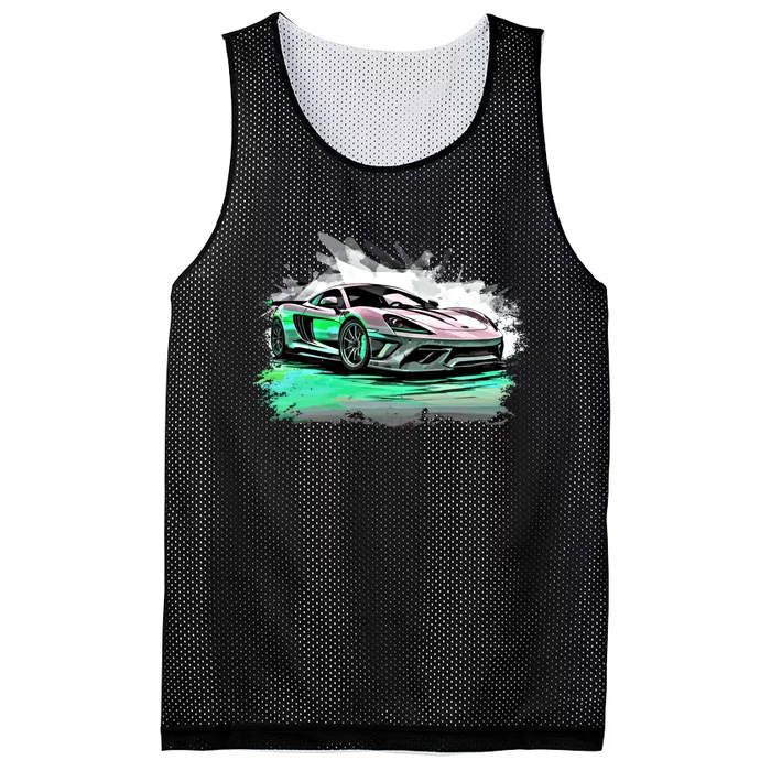 Supercar Sports Car Exotic Concept Art Hypercar Graphic Meaningful Gift Mesh Reversible Basketball Jersey Tank