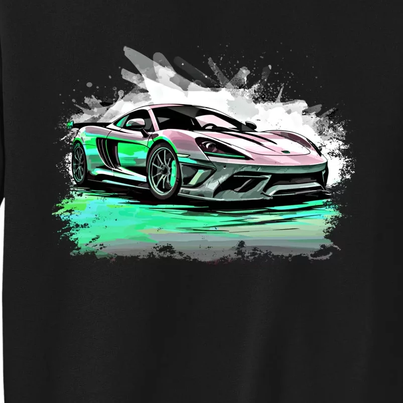 Supercar Sports Car Exotic Concept Art Hypercar Graphic Meaningful Gift Tall Sweatshirt