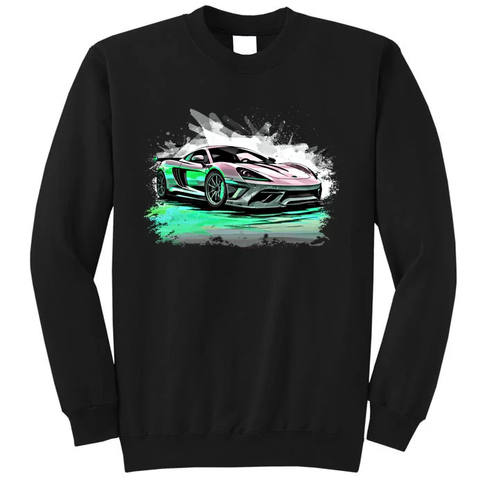 Supercar Sports Car Exotic Concept Art Hypercar Graphic Meaningful Gift Tall Sweatshirt