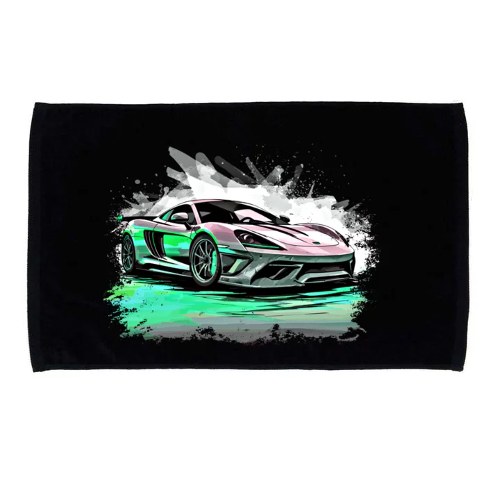 Supercar Sports Car Exotic Concept Art Hypercar Graphic Meaningful Gift Microfiber Hand Towel