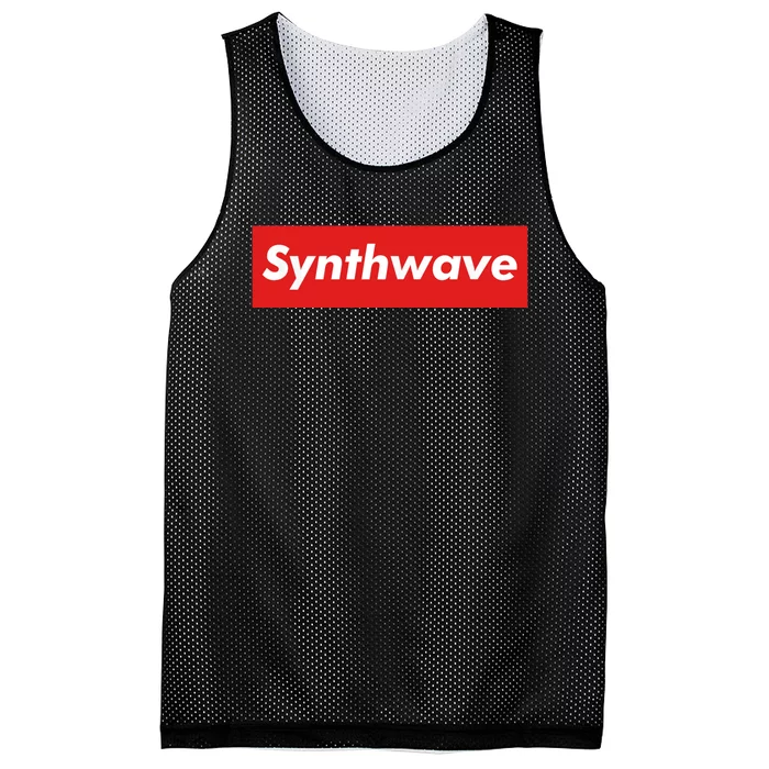 Synthwave | Synthwave Chillwave Retro 80s Aesthetic Design Mesh Reversible Basketball Jersey Tank