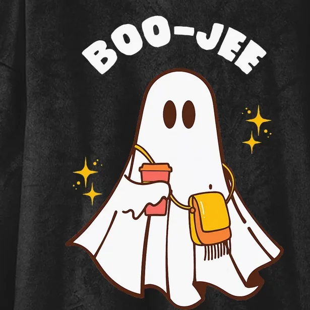 Spooky Season Cute Ghost Halloween Costume Boujee Boo Jee Hooded Wearable Blanket