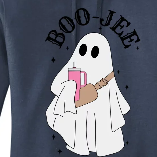 Spooky Season Cute Ghost Halloween Costume Boujee BooJee Gift Women's Pullover Hoodie