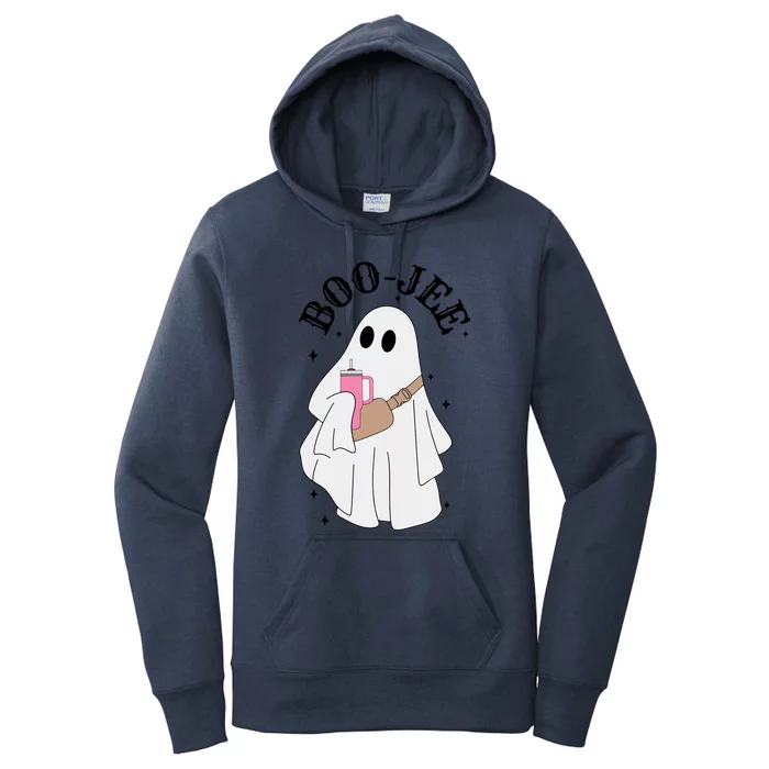 Spooky Season Cute Ghost Halloween Costume Boujee BooJee Gift Women's Pullover Hoodie