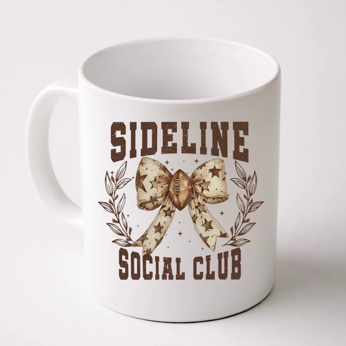 Sideline Social Club Fall Coquette Bow Front & Back Coffee Mug