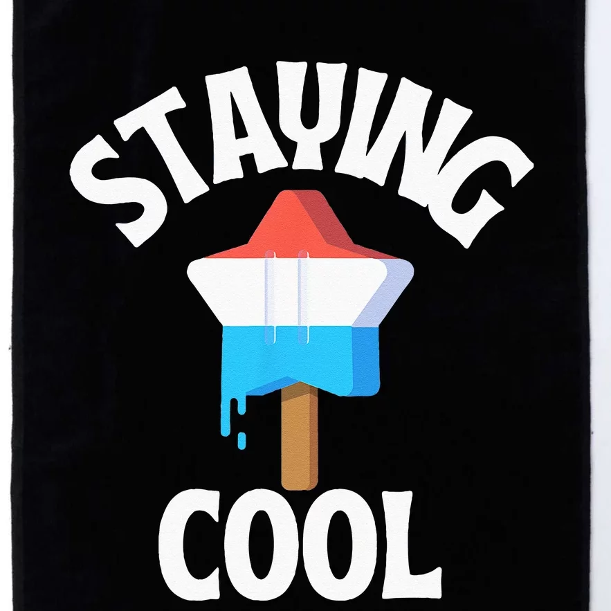 Summer Staying Cool Patriotic Popsicle 4th Of July Platinum Collection Golf Towel