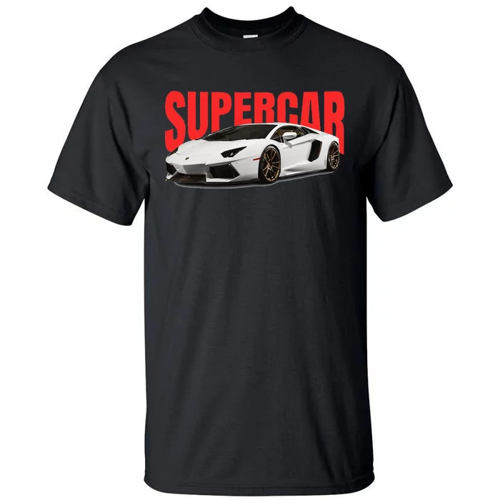 Supercar Sports Car Muscle Car And Race Car Tall T-Shirt