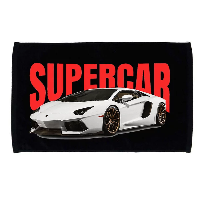 Supercar Sports Car Muscle Car And Race Car Microfiber Hand Towel