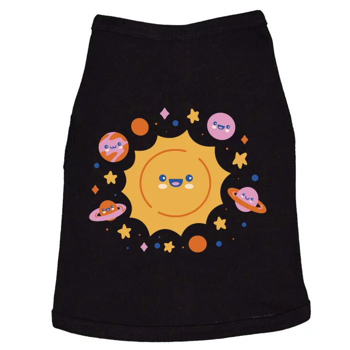 Solar System Cute Cartoon Doggie Tank