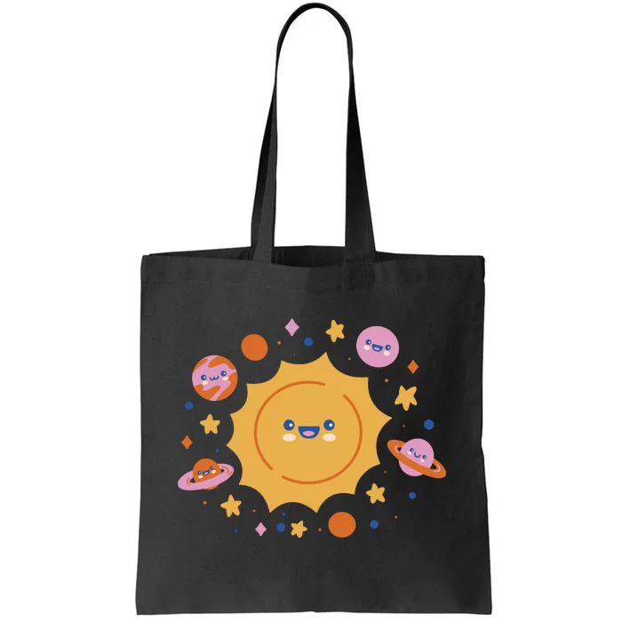 Solar System Cute Cartoon Tote Bag