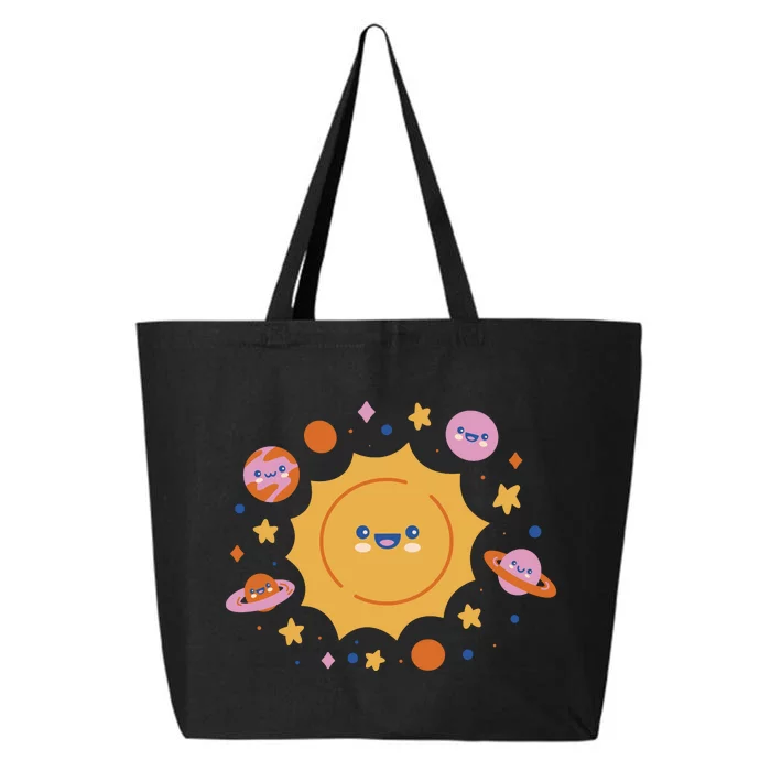 Solar System Cute Cartoon 25L Jumbo Tote