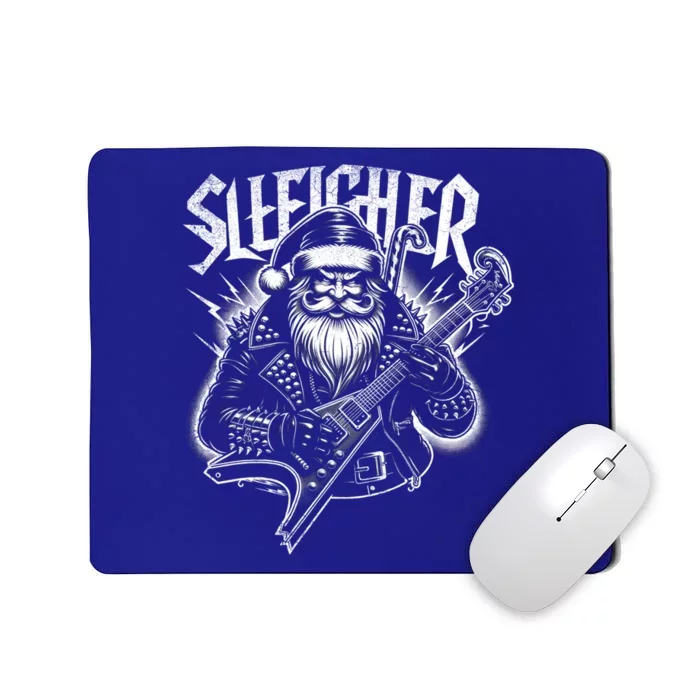 Sleigher Santa Claus Rock Christmas Funny Hail Santa Great Gift Mousepad