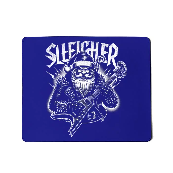 Sleigher Santa Claus Rock Christmas Funny Hail Santa Great Gift Mousepad