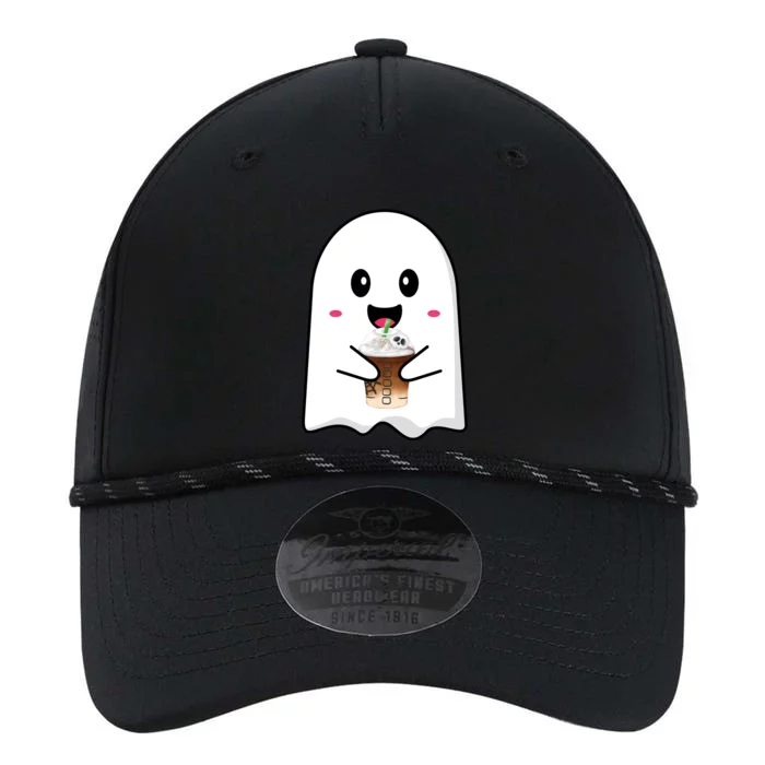 Spooky Season Cute Little Ghost Ice Coffee Halloween Tees Gift Performance The Dyno Cap