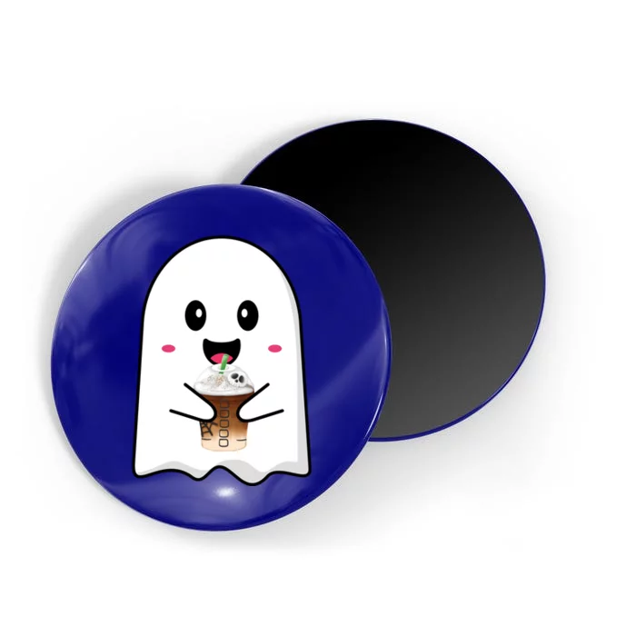 Spooky Season Cute Little Ghost Ice Coffee Halloween Tees Gift Magnet