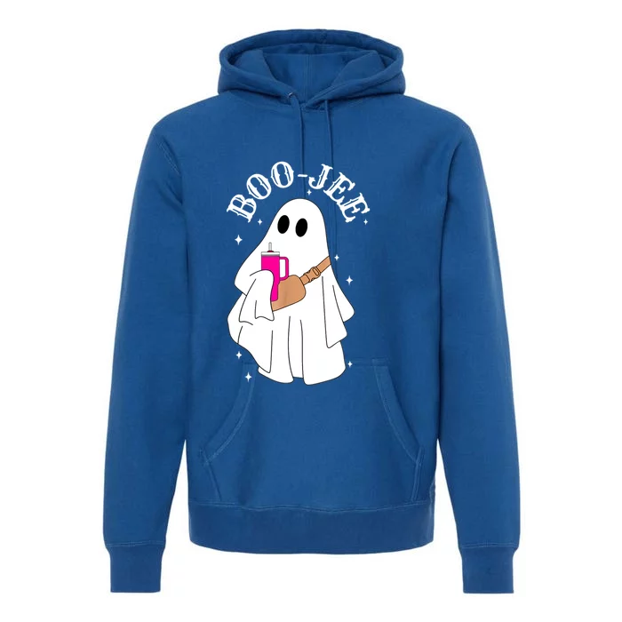 Spooky Season Cute Ghost Halloween Costume Boujee Boojee Gift Premium Hoodie