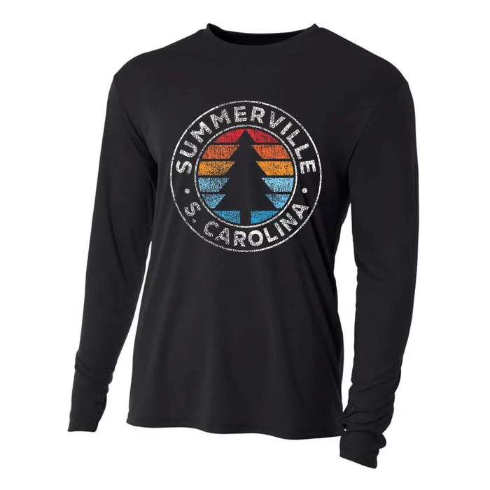 Summerville South Carolina Sc Vintage Cooling Performance Long Sleeve Crew