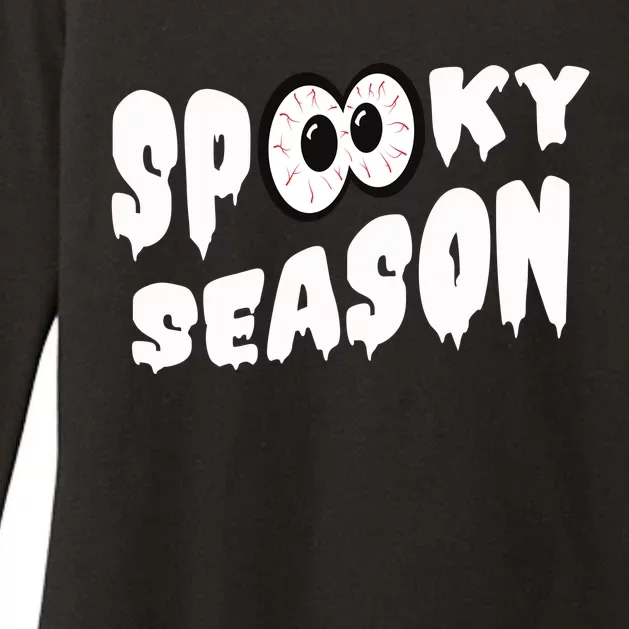 Spooky Season Crazy Eyes Halloween Womens CVC Long Sleeve Shirt